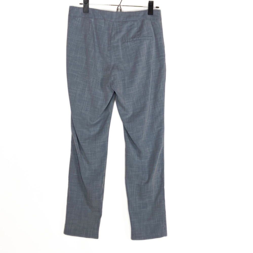 ZARA Blue Pattern Natural Waist Straight Leg Trouser Pants with pockets - Picture 2 of 16